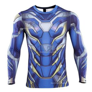 2019 Avengers 4 Tony Stark Long Sleeve Compression Shirt