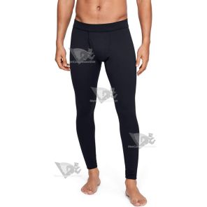 All Black Mens Long Compression Legging