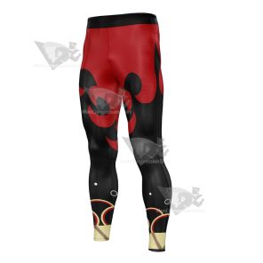 Anime Demon Slayer Tanjiro God Black Men Compression Legging