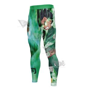 Anime Lee Chunnin Green Men Compression Legging