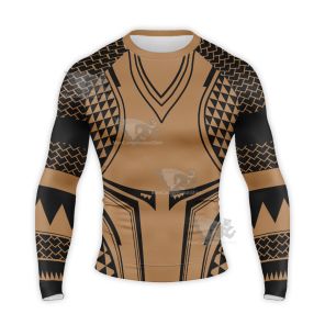 Aquaman Glonden Tattoo Long Sleeve Compression Shirt