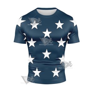 Arrowverse Star Spangled Kid Short Sleeve Compression Shirt