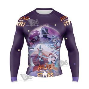 Atlas And The Stars Long Sleeve Compression Shirt