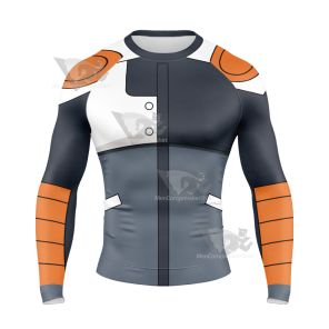 Atom Axel Manning Back Blue Cosplay Long Sleeve Compression Shirt