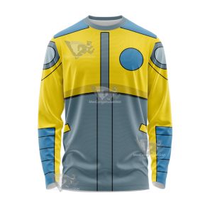 Atom Shark Yellow Cosplay Long Sleeve Shirt