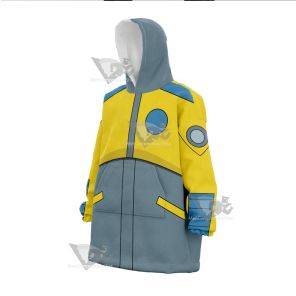 Atom Shark Yellow Cosplay Snug Oversized Blanket Hoodie