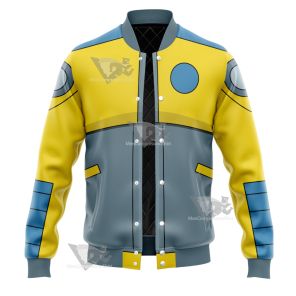 Atom Shark Yellow Cosplay Varsity Jacket