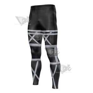 Attack On Titan Black Mens Compression Legging