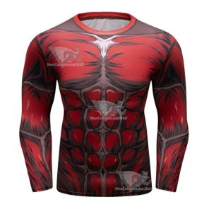 Attack on Titan Colossal Titan 20 Elite Long Sleeve Rashguard