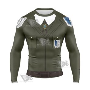 Attack On Titan Hange Zoe Long Sleeve Compression Shirt