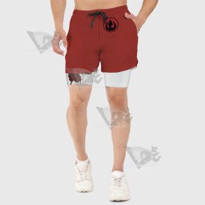 Avatar Fire Nation Red Men Compression Gym Short