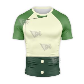 Avatar The Airbender Toph Beifong Green Short Sleeve Compression Shirt