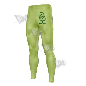 Avatar The Last Airbender Earth Kingdom Green Mens Compression Legging