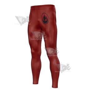 Avatar The Last Airbender Fire Nation Red Mens Compression Legging