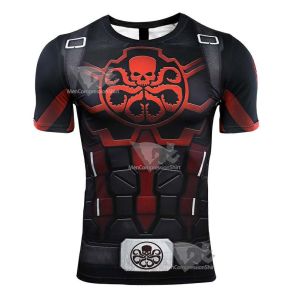 Avengers 4 Endgame Hydra Short Sleeve Compression Shirt For Men