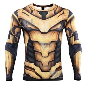 Avengers 4 Endgame Thanos Long Sleeve Compression Shirt For Men