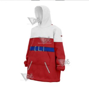 B Daman Riki Ryugasaki Red Cosplay Snug Oversized Blanket Hoodie