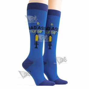 Badass Nurse Womens Compression Socks