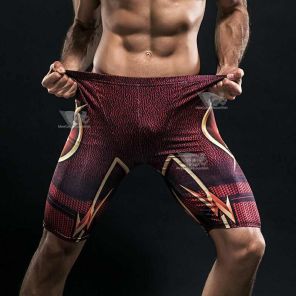 Barry Allen Compression Shorts For Men