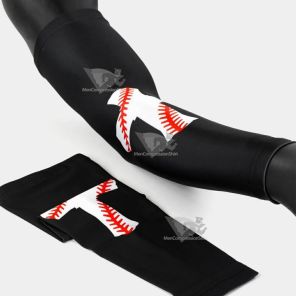 Baseball Cross Black Kids Arm Sleeve