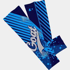 Baseball Goat Blue Kids Arm Sleeve