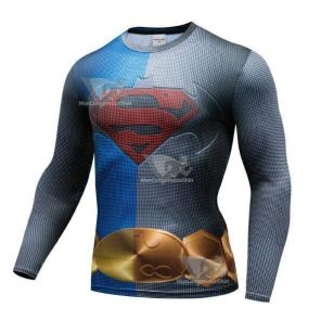 Batman Batman Vs Superman Premium Dri-Fit Long Sleeve Rash Guard