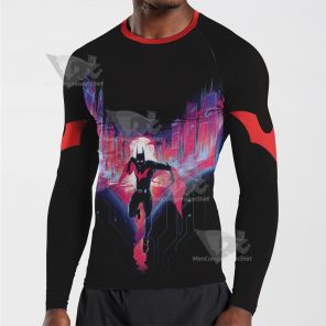 Batman Beyond Black Long Sleeve Compression Shirt