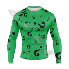 Batman Forever The Riddler Edward Nygma Long Sleeve Compression Shirt