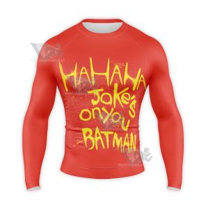 Batman Hahaha Jokes On You Long Sleeve Compression Shirt