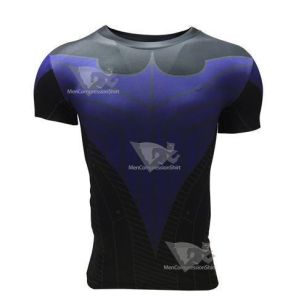 Batman Nightwing Blue Short Sleeve Rashguard