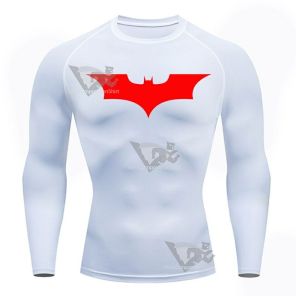 Batman Red Icon Long Sleeve Compression Shirt