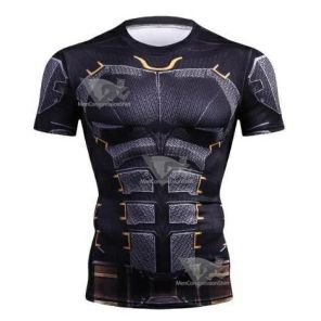 Batman Tumbler Compression Short Sleeve Rash Guard