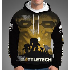 Battletech Yellow Silhouette Hoodie