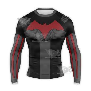 Batwoman By Kate Kane Black Long Sleeve Compression Shirt