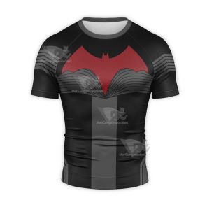 Batwoman By Kate Kane Black Short Sleeve Compression Shirt