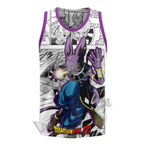 Beerus Dragon Ball Purple Basketball Jersey