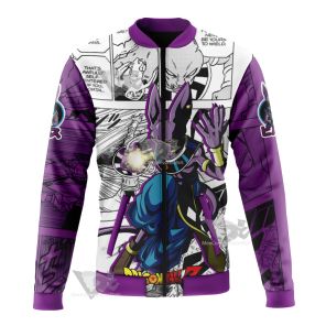 Beerus Dragon Ball Purple Bomber Jacket