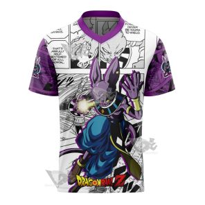 Beerus Dragon Ball Purple Football Jersey