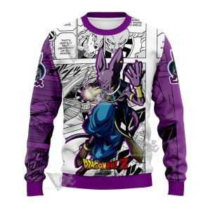 Beerus Dragon Ball Purple Sweatshirt