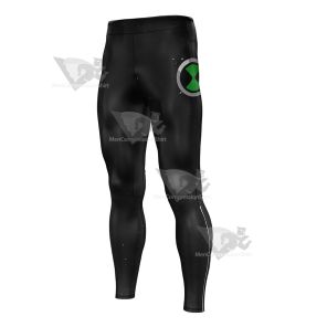 Ben 10 Alien X Black Mens Compression Legging