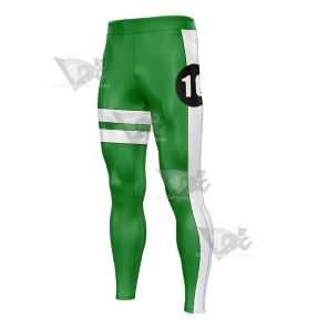 Ben 10 Benjamin White Line Mens Compression Legging