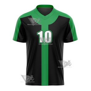 Ben10 Ben Tennyson Green And Black Cosplay Football Jersey