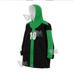 Ben10 Ben Tennyson Green And Black Cosplay Oversized Blanket Hoodie