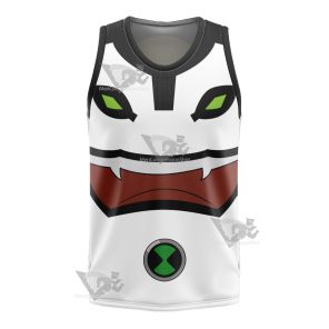 Ben10 Cannonbolt White Cosplay Basketball Jersey