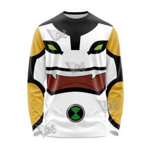 Ben10 Cannonbolt White Cosplay Long Sleeve Shirt