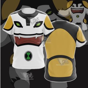 Ben10 Cannonbolt White Cosplay T-Shirt