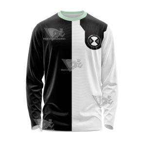 Ben10 Diamondhead Black And White Cosplay Long Sleeve Shirt