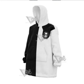 Ben10 Diamondhead Black And White Cosplay Snug Oversized Blanket Hoodie