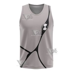 Ben10 Ghostfreak Grey Cosplay Basketball Jersey