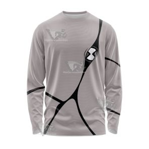 Ben10 Ghostfreak Grey Cosplay Long Sleeve Shirt